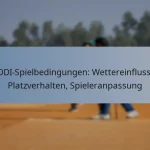 ODI-Spielbedingungen: Wettereinfluss, Platzverhalten, Spieleranpassung