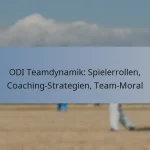 ODI Teamdynamik: Spielerrollen, Coaching-Strategien, Team-Moral