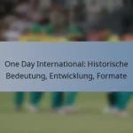 One Day International: Historische Bedeutung, Entwicklung, Formate