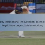 One Day International Innovationen: Technologie, Regeländerungen, Spielentwicklung