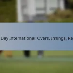 One Day International: Overs, Innings, Regeln