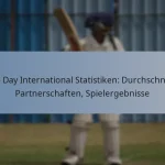 One Day International Statistiken: Durchschnitte, Partnerschaften, Spielergebnisse