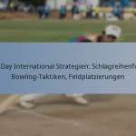 One Day International Strategien: Schlagreihenfolge, Bowling-Taktiken, Feldplatzierungen