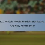 T20-Match: Medienberichterstattung, Analyse, Kommentar