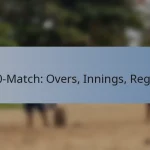 T20-Match: Overs, Innings, Regeln