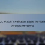 T20-Match: Rivalitäten, Ligen, ikonische Veranstaltungsorte