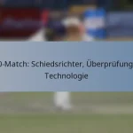T20-Match: Schiedsrichter, Überprüfungen, Technologie