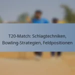 T20-Match: Schlagtechniken, Bowling-Strategien, Feldpositionen