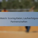 T20-Match: Scoring-Raten, Laufverfolgungen, Partnerschaften