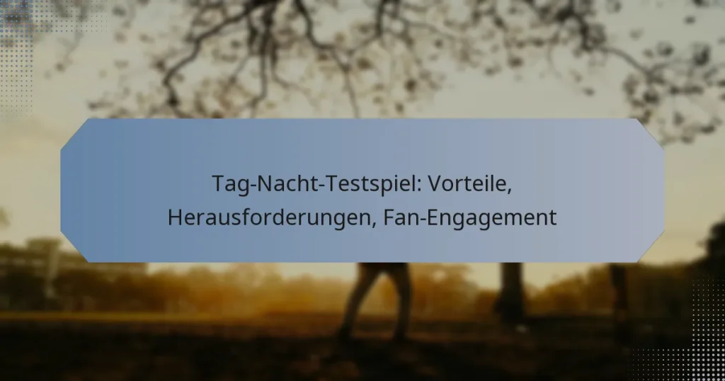 Tag-Nacht-Testspiel: Vorteile, Herausforderungen, Fan-Engagement