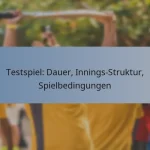 Testspiel: Dauer, Innings-Struktur, Spielbedingungen