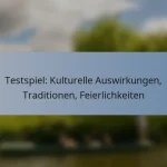 Testspiel: Kulturelle Auswirkungen, Traditionen, Feierlichkeiten