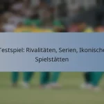 Testspiel: Rivalitäten, Serien, Ikonische Spielstätten