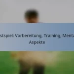 Testspiel: Vorbereitung, Training, Mentale Aspekte