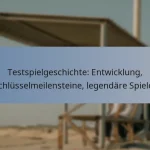 Testspielgeschichte: Entwicklung, Schlüsselmeilensteine, legendäre Spieler