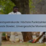 Testspielrekorde: Höchste Punktzahlen, Beste Bowler, Unvergessliche Momente